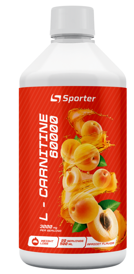 Карнітин, Sporter, L- carnitine 60000 - 500 мл