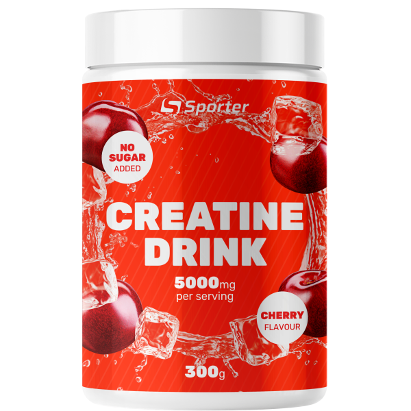 Креатин зі смаком (без цукру), Sporter, Creatine Drink - 300 г