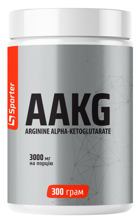 L-аргінін альфа-кетоглутарат, Sporter, AAKG - 300 г