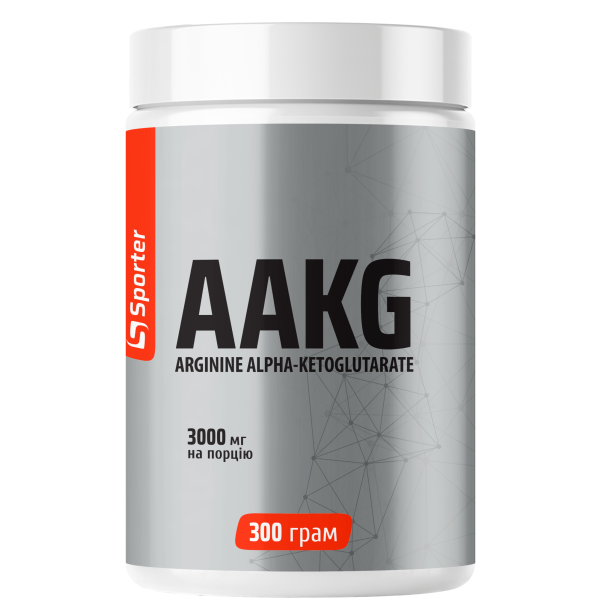 L-аргінін альфа-кетоглутарат, Sporter, AAKG - 300 г