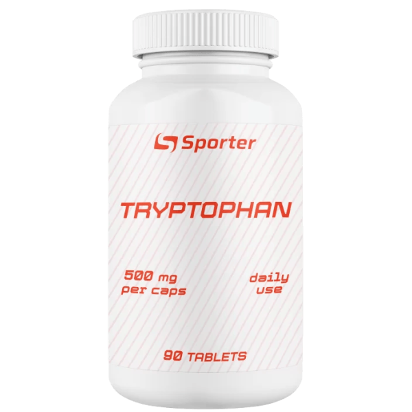 L-Триптофан (прекурсор серотоніну), Sporter, L-Tryptophan 500 мг - 90 таб