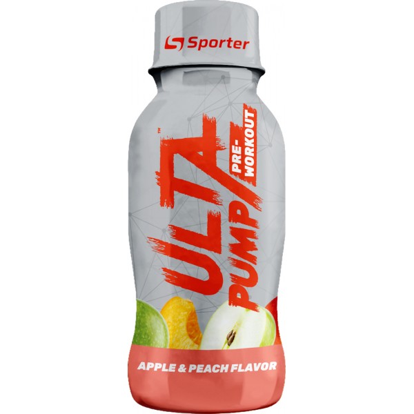 Напій енергетичний ULTA PUMP PRE-WORKOUT APPLE & PEACH SPORTER 100ML