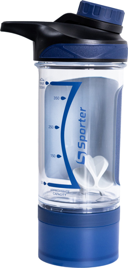 Пластиковий шейкер Shaker bottle 500ml Blue