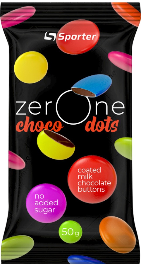 Sporter Драже "Zero One Choco Dots" - 40 г - молочний шоколад 1/12