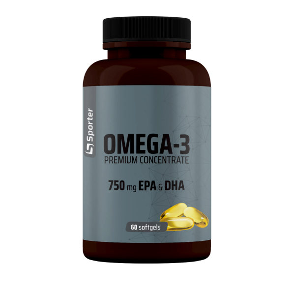 Sporter Omega 3 Premium Concentrate 750 mg EPA&DHA - 60 софт гель